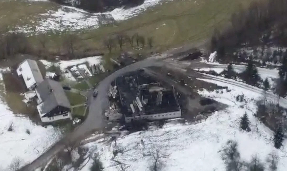 VIDEO IZ ZRAKA: To so posledice požara v Vuzenici