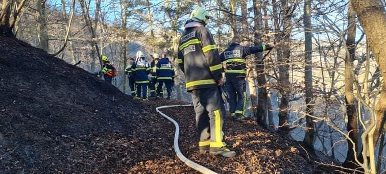 Občan zakuril podrast, ogenj ušel izpod nadzora. Požar gasilo 40 gasilcev (FOTO)