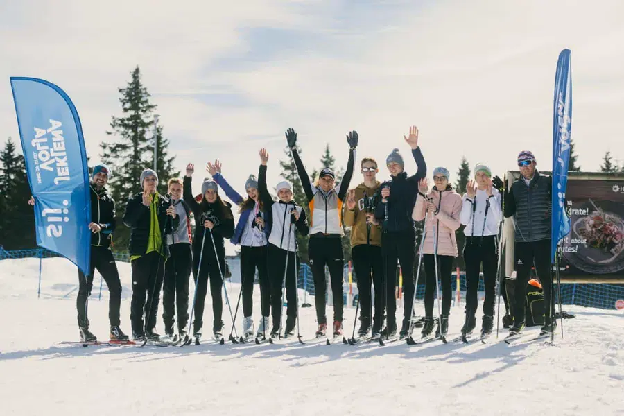 Plavalci PK Fužinar trenirali v vodi v trdnem agregatnem stanju (FOTO)