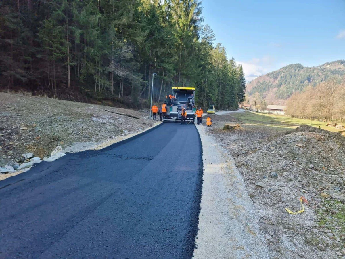 Uspešno končana rekonstrukcija ceste Troblje-Gradišče (FOTO)