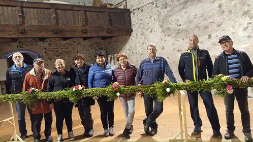 V Dravogradu spet izdelali velikanski snop (FOTO)