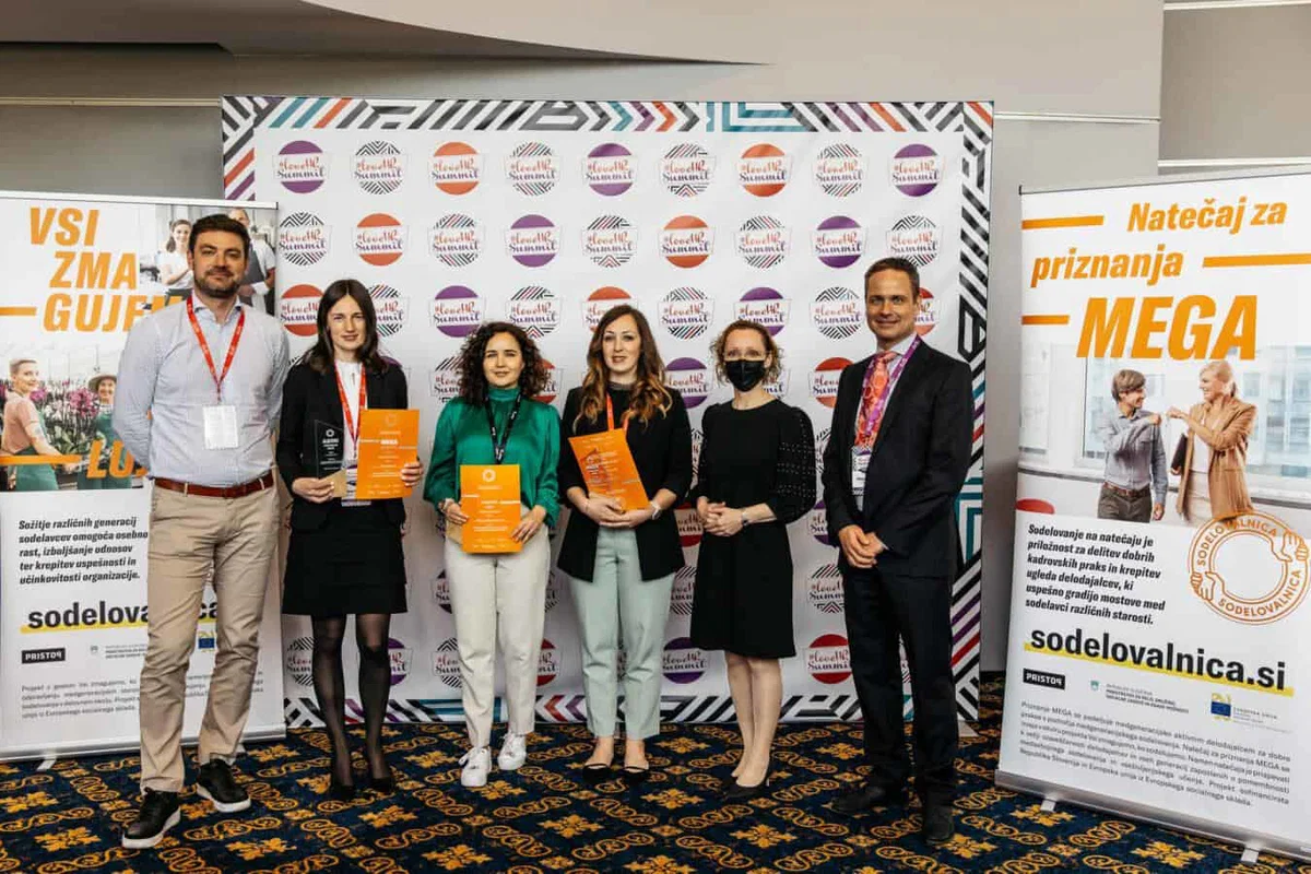Priznanje Mega 2022 prejelo osem medgeneracijsko aktivnih delodajalcev