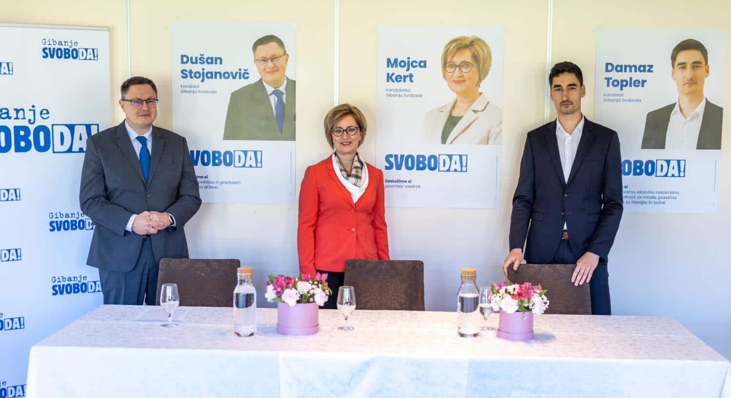 Gibanje Svoboda je v Dravogradu predstavilo koroške kandidate (VIDEO in FOTO)