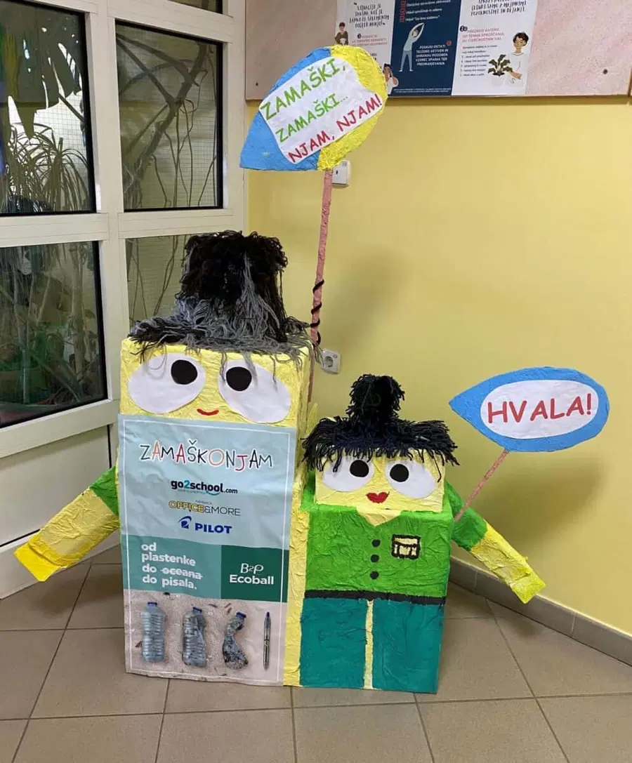 Do sedaj zbrali sedem ton zamaškov, od tega ena šola kar pol tone (FOTO)