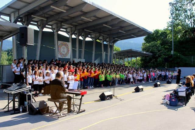 V Dravogradu odmeval otroški zborovski bum, sodelovalo kar 466 pevk in pevcev