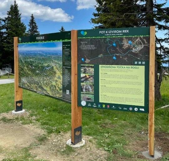 Rogla z novo tematsko potjo "Pot k izvirom 3 rek - Mislinja, Paka, Hudinja"