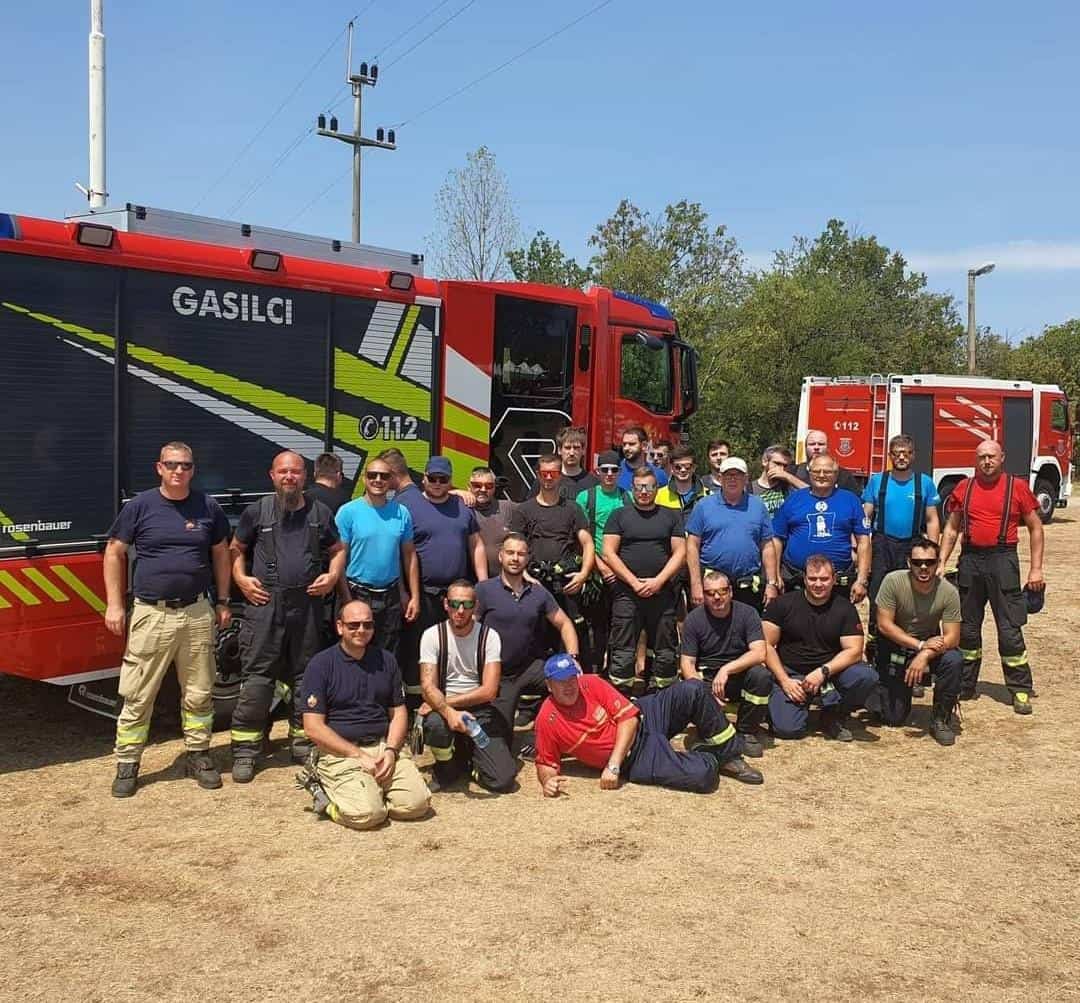 Kras gasili tudi slovenjgraški gasilci (FOTO)