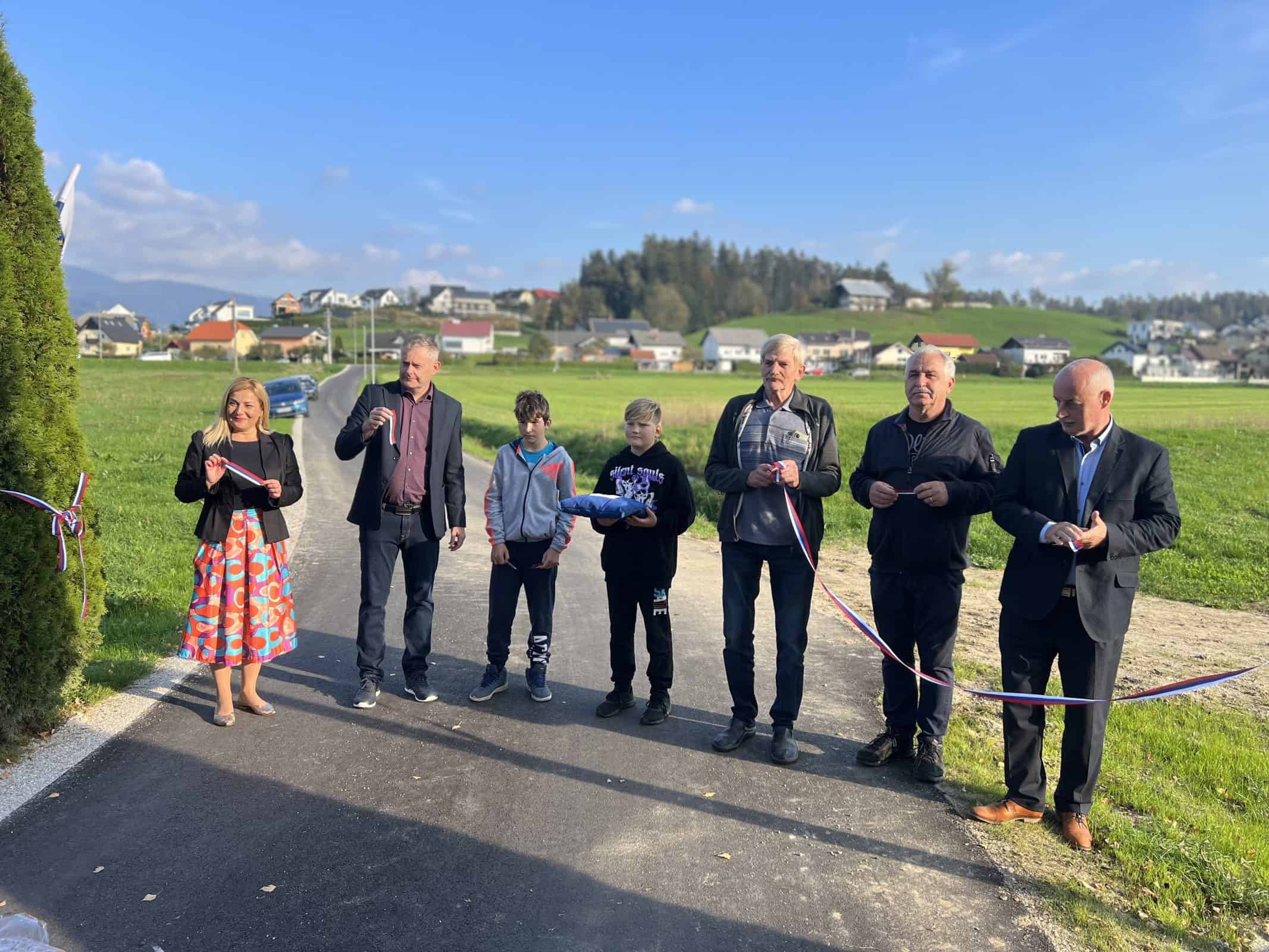 V Slovenj Gradcu slavnostno otvorili 236 metrov dolg odsek Podgorske ceste - Jakob (VIDEO in FOTO)