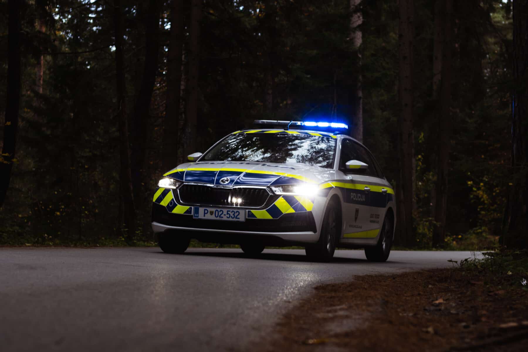 S tujci v vozilu bežal pred policisti in trčil v drevo