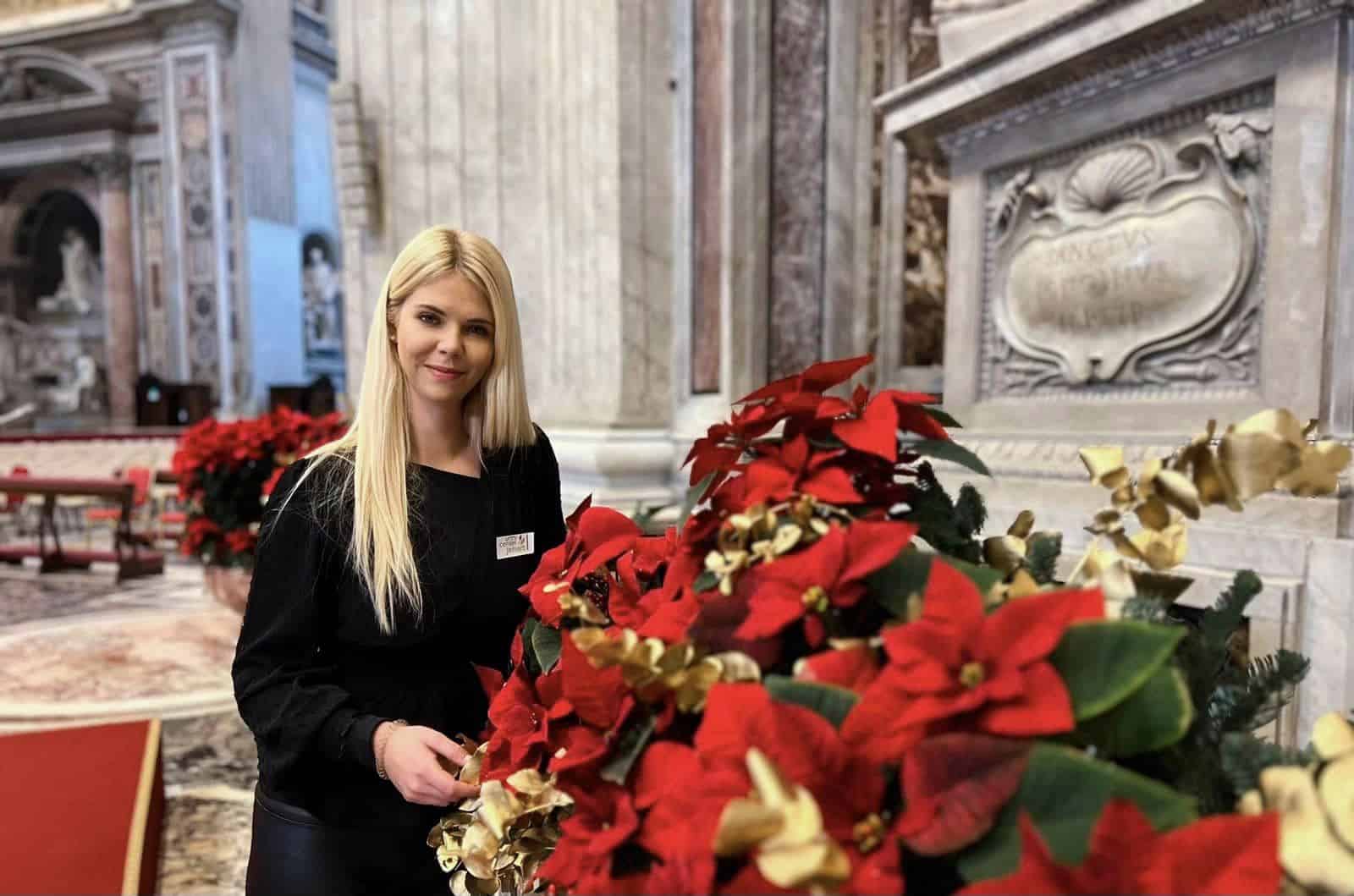 Božične zvezde Vrtnega centra Jehart že na ogled v Vatikanski baziliki