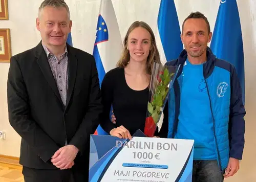 Priznanje MO Slovenj Gradec je prejela atletinja Maja Pogorevc