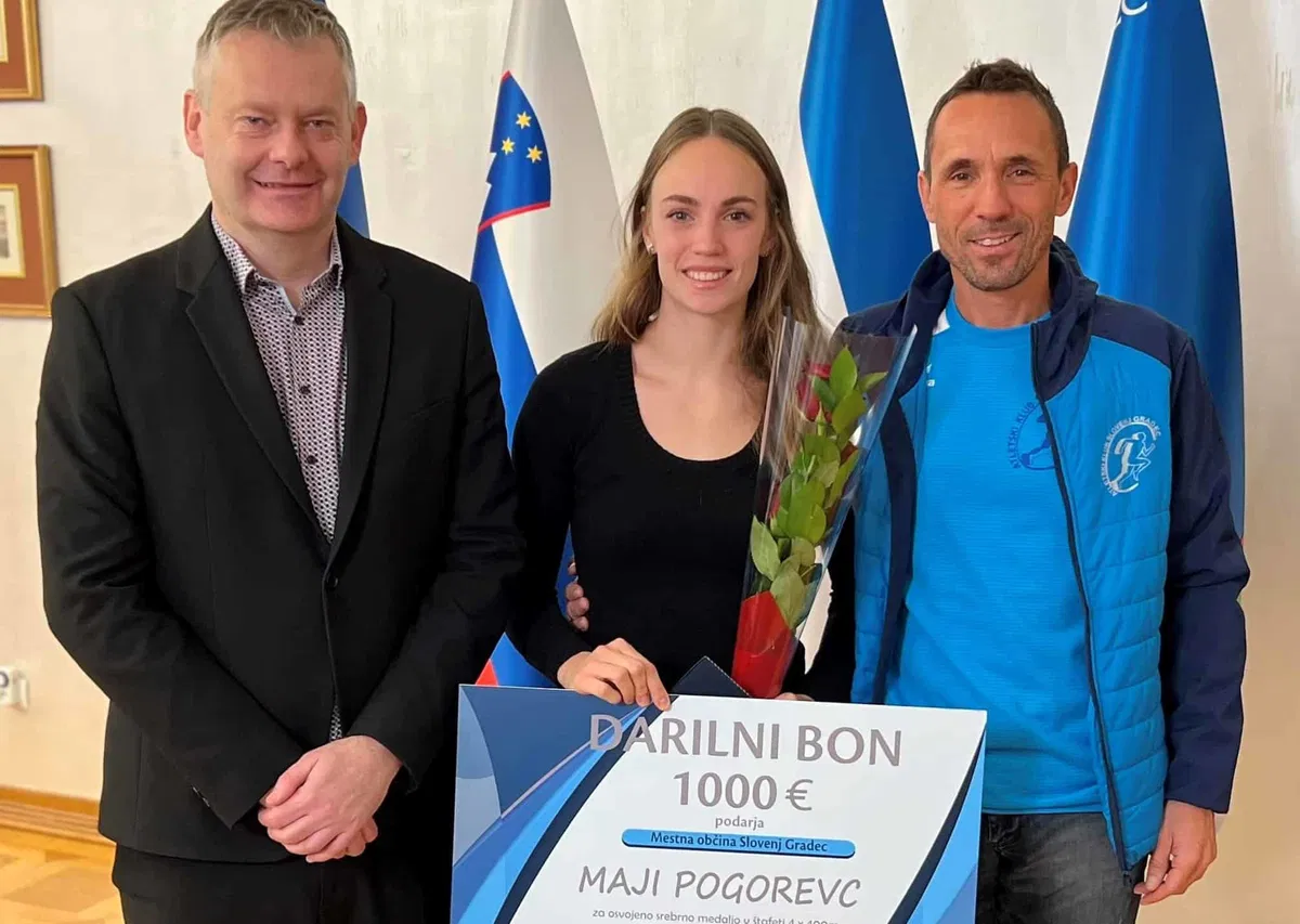 Priznanje MO Slovenj Gradec je prejela atletinja Maja Pogorevc