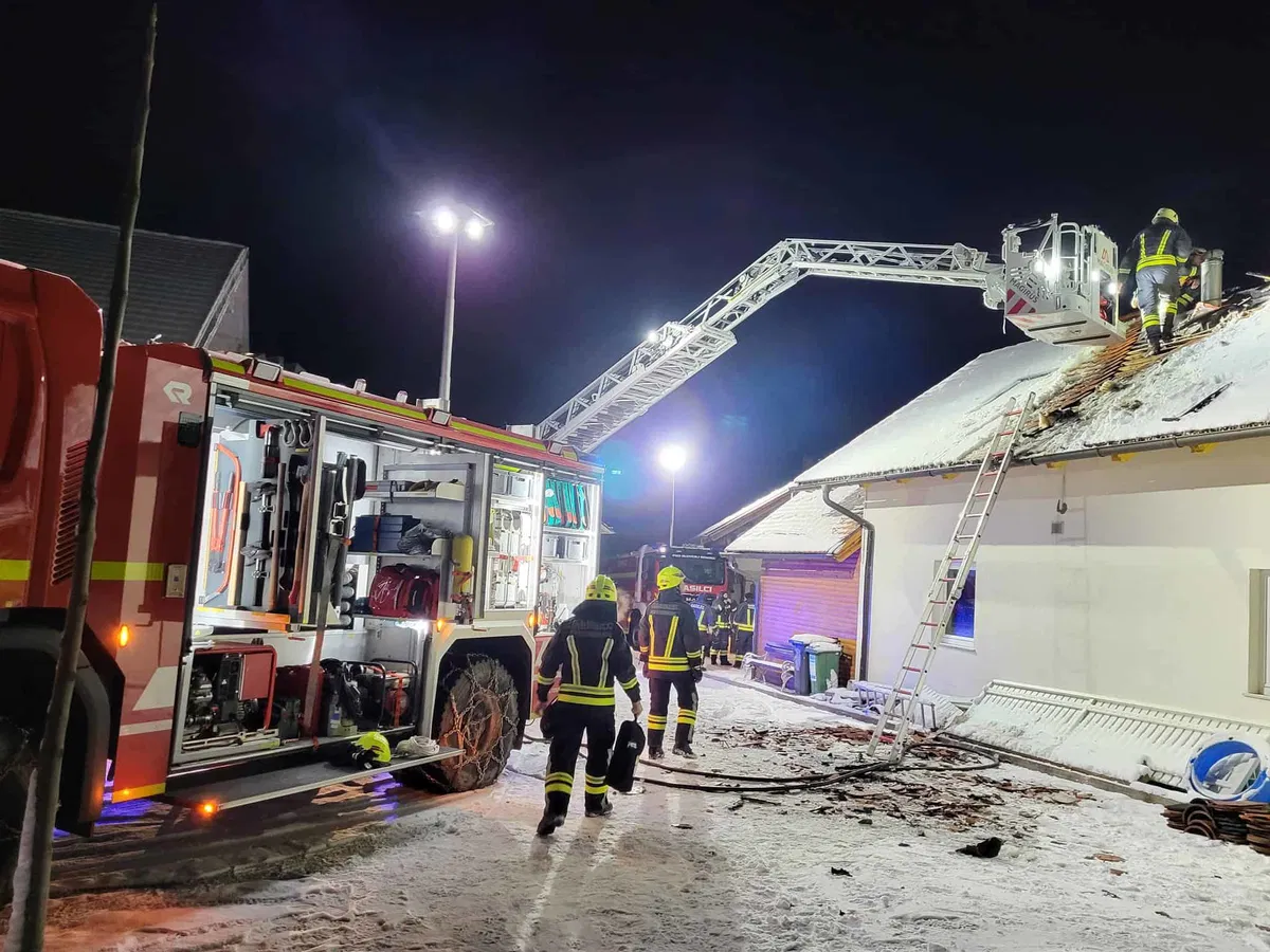 V Podgorju zagorela stanovanjska hiša