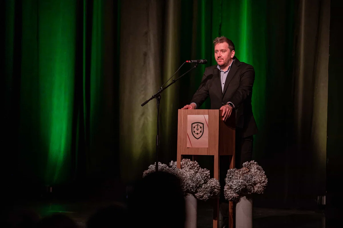 Novi župan Občine Mežica Mark Maze je danes pripravil ponovoletni sprejem