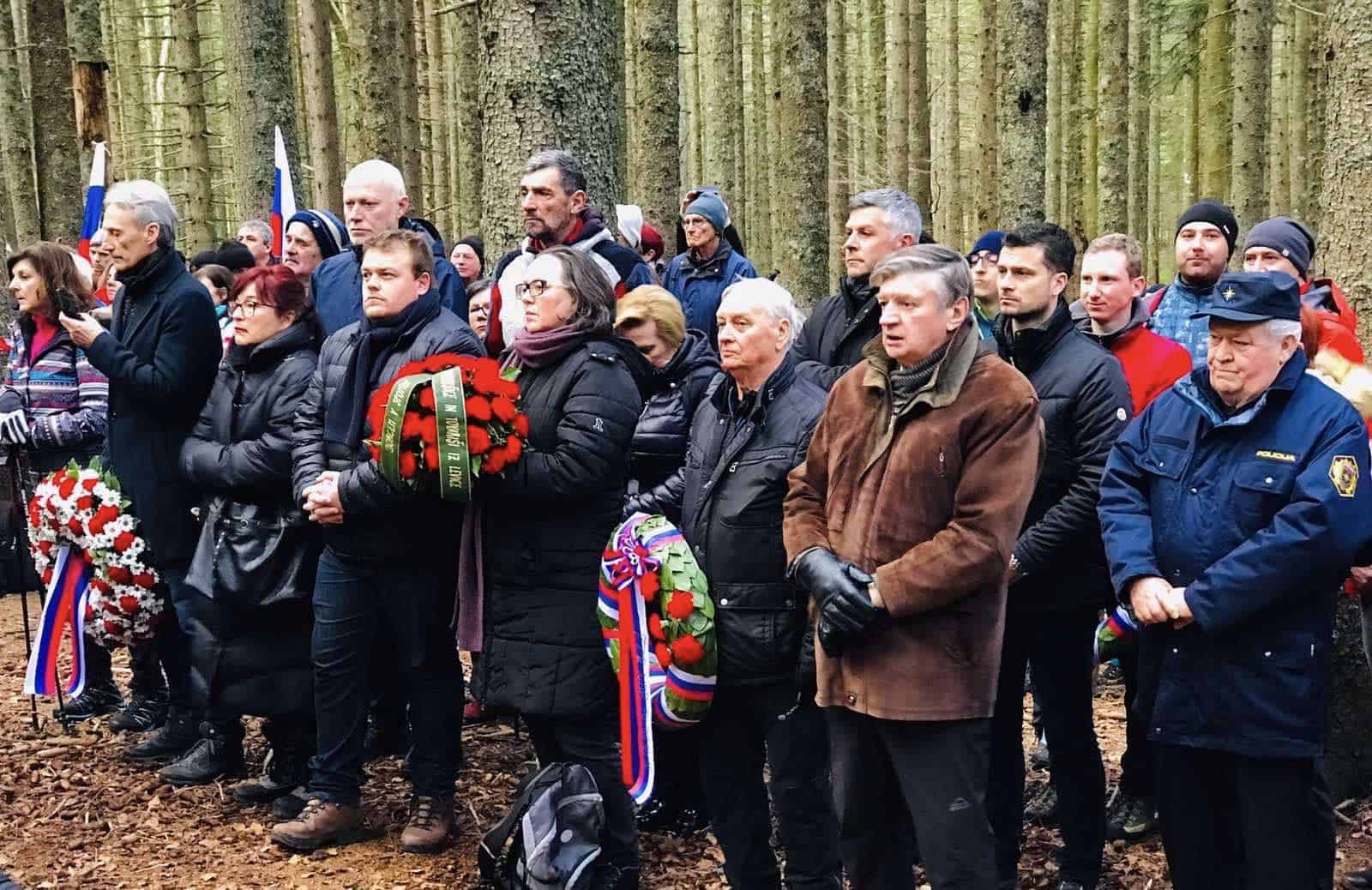 Danes je potekala slovesnost ob 80. obletnici padca Pohorskega bataljona pri Treh Žebljih na Osankarici