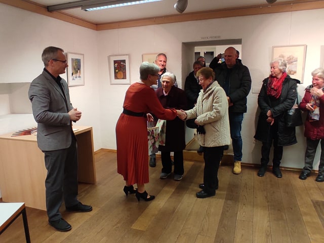 V Dravogradu so praznovanje kulturnega praznika pričeli z razstavo Marjane Halužan