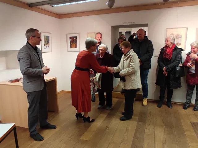 V Dravogradu so praznovanje kulturnega praznika pričeli z razstavo Marjane Halužan