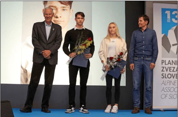 Janja Garnbret najuspešnejša športna plezalka. Med prejemniki priznanja tudi Andrej Jež iz AK Črna