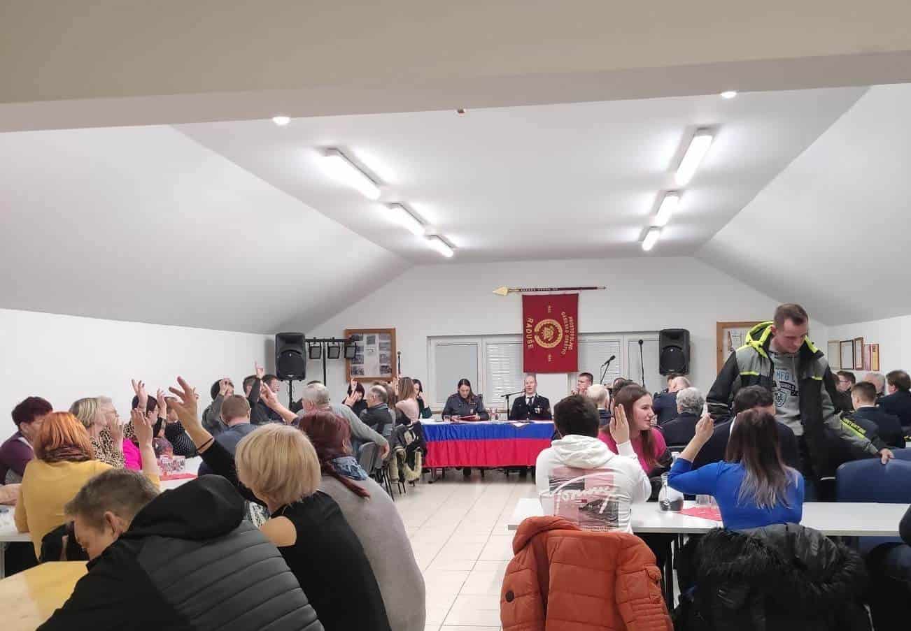 Sinoči je potekal volilni občni zbor Prostovoljnega gasilskega društva Raduše