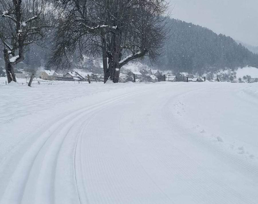 Urejena tekaška proga za tek na smučeh vas čaka tudi v Dravogradu