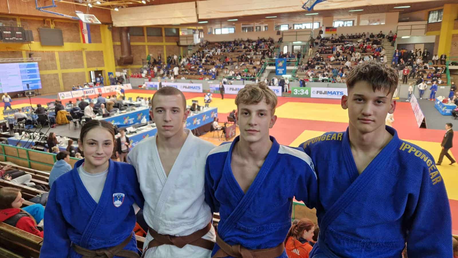 Judoisti JK Acron Slovenj Gradec v soboto nastopili na Evropskem kadetskem pokalu v Zagrebu
