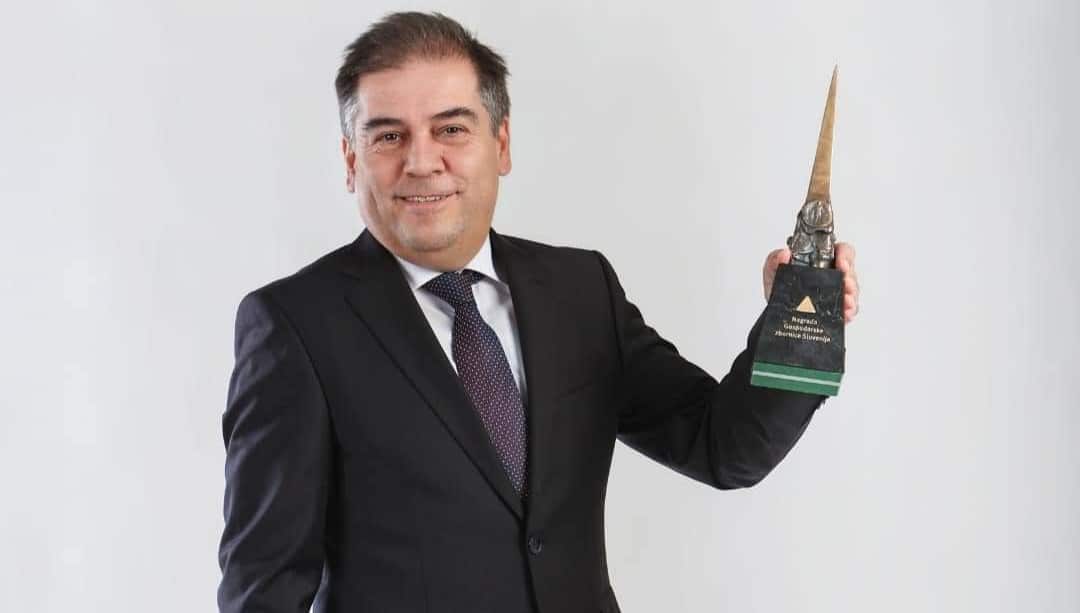 Nagrado Gospodarske zbornice Slovenije je prejel tudi Korošec Primož Mlačnik