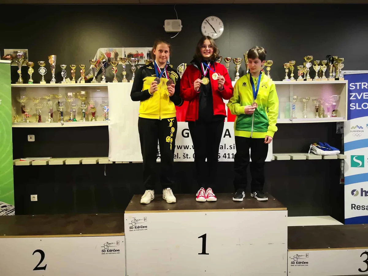 Felle Manca in Glažar Jure sta z odličnim streljanjem osvojila naslov državnega podprvaka