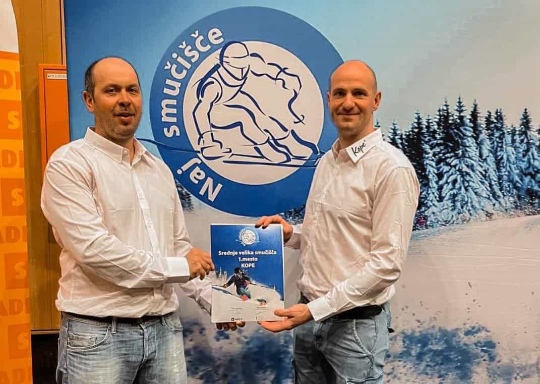 Kope zasedle prvo mesto v kategoriji srednje velikih smučišč