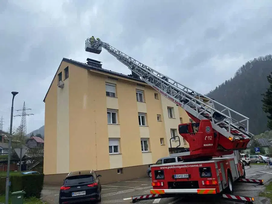 V naselju Brezno gasilci reševali ujeto mačko