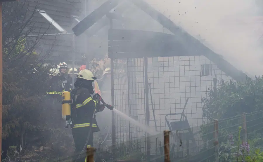 Znan vzrok požara vrtne lope na Legnu