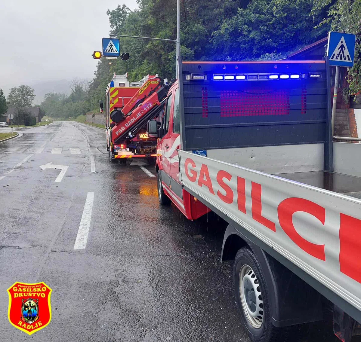 Neurje z nalivi je močno zajelo območje Radelj ob Dravi