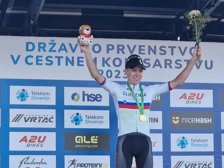 Teo Pečnik s Prevalj postal državni prvak v kategoriji U23 v cestnem kolesarjenju