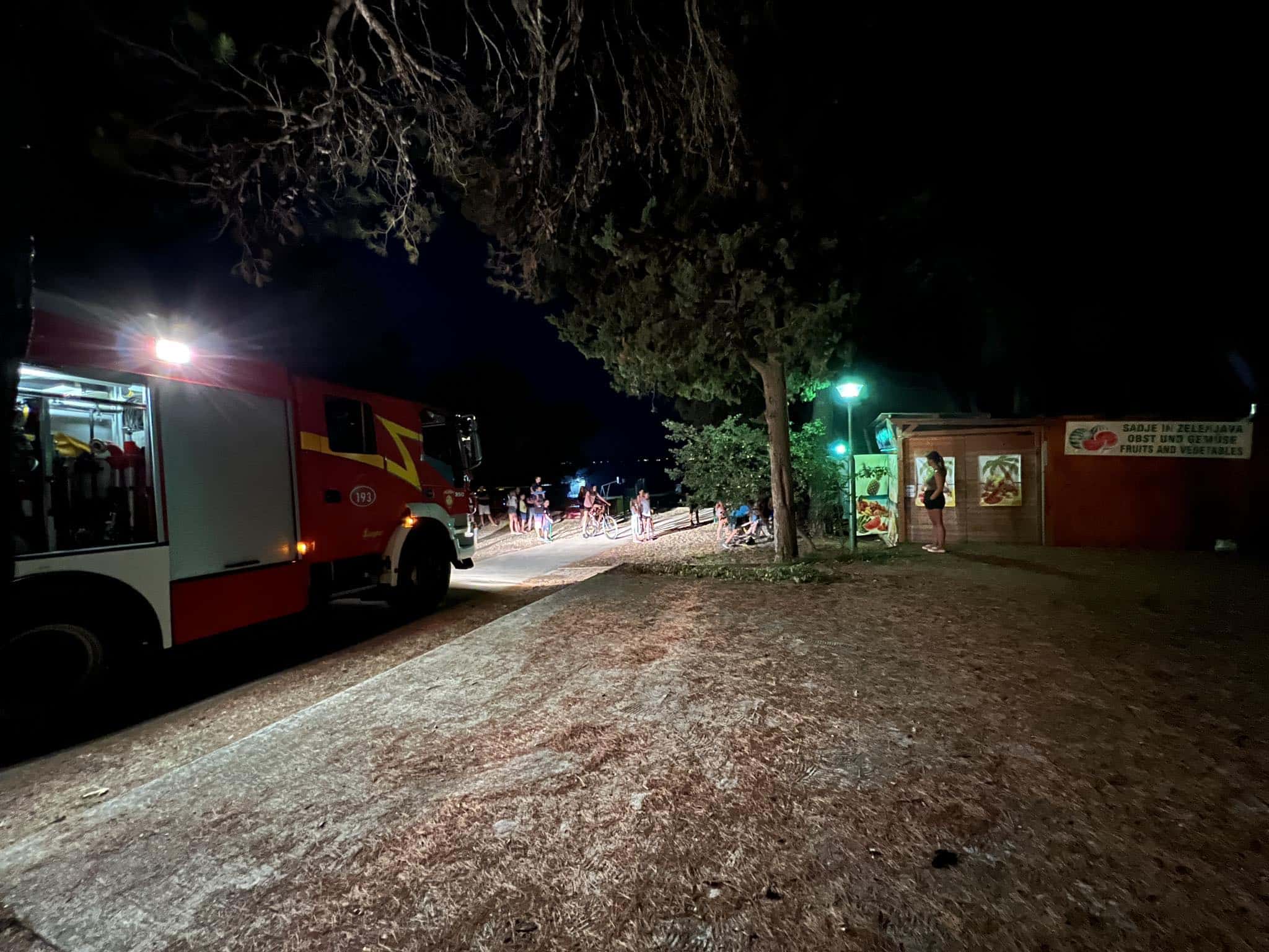 FOTO: Korošca z ostalimi gosti kampa Pineta v Fažani, preprečila najhujše