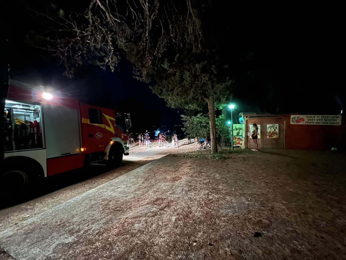 FOTO: Korošca z ostalimi gosti kampa Pineta v Fažani, preprečila najhujše