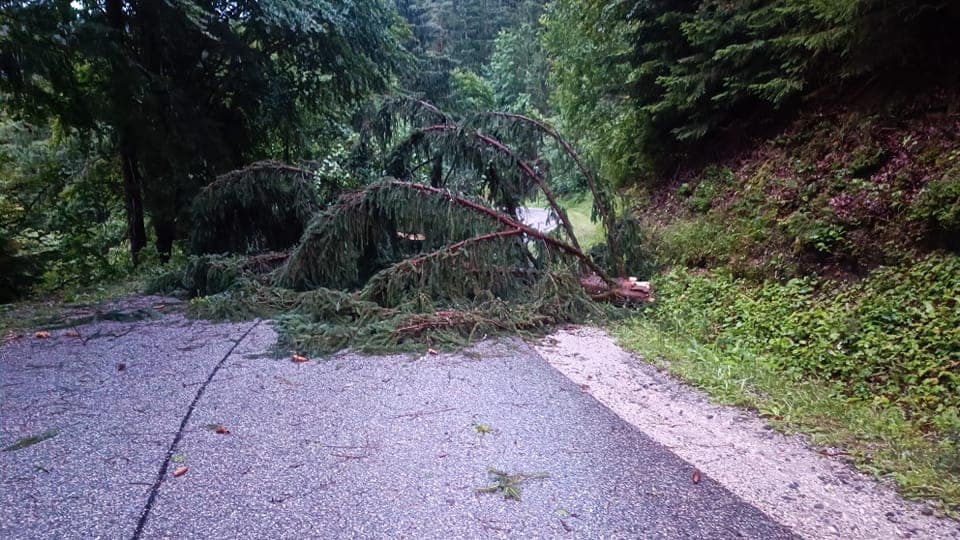 Silovito neurje povzročilo veliko škode v Mestni občini Slovenj Gradec