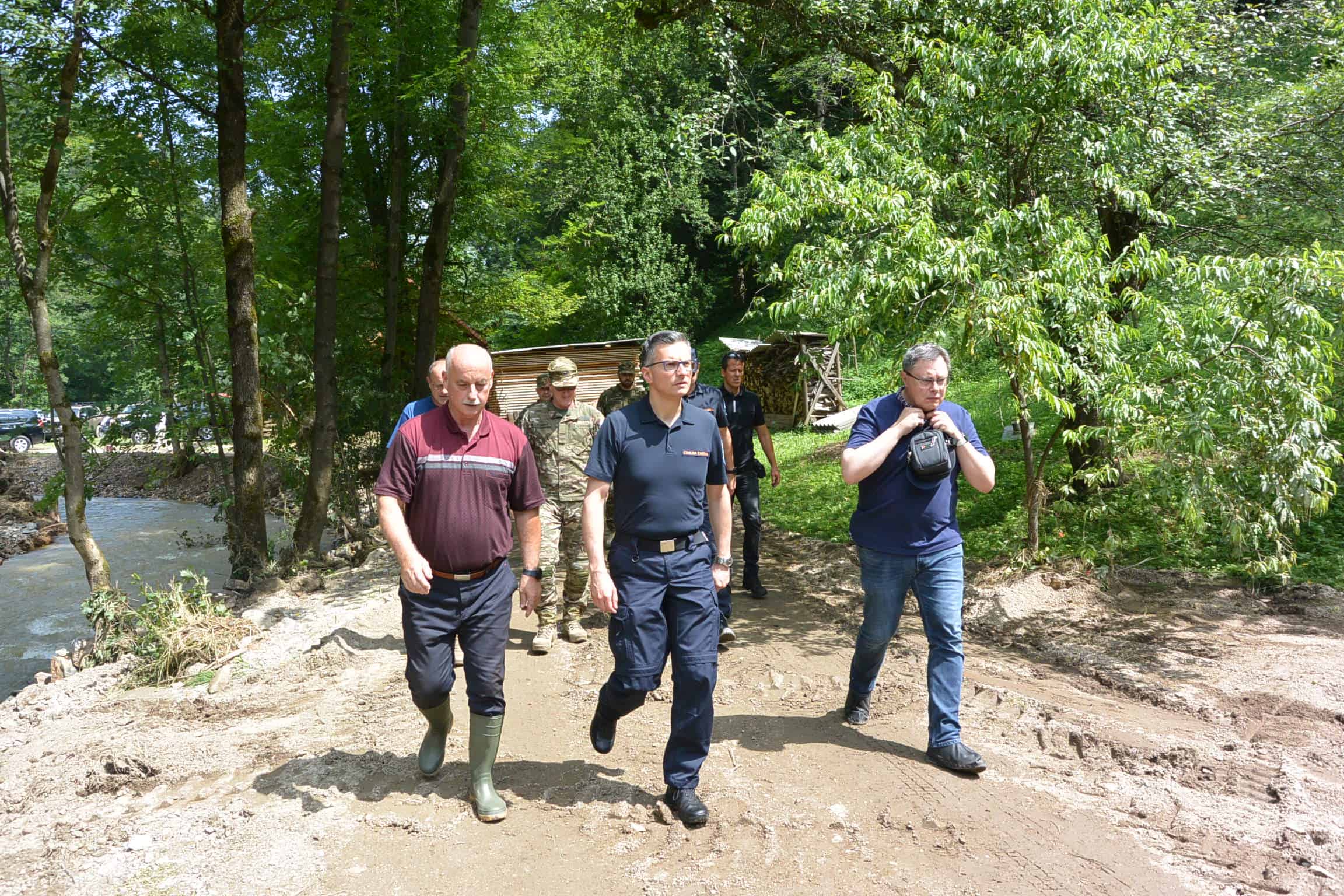 Marjan Šarec po neurju v Slovenj Gradcu obljubil pomoč