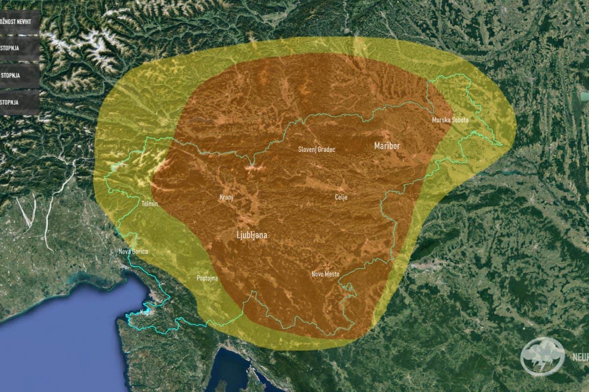 Arso tudi za Koroško izdal oranžen alarm