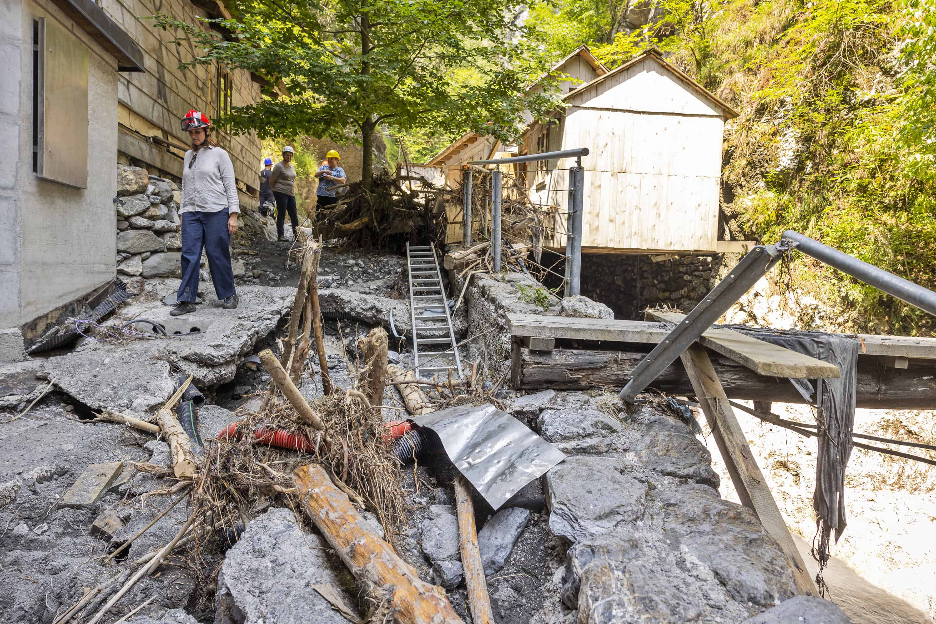 Vremenske ujme zopet prizadele Partizansko bolnico Franja (FOTO)