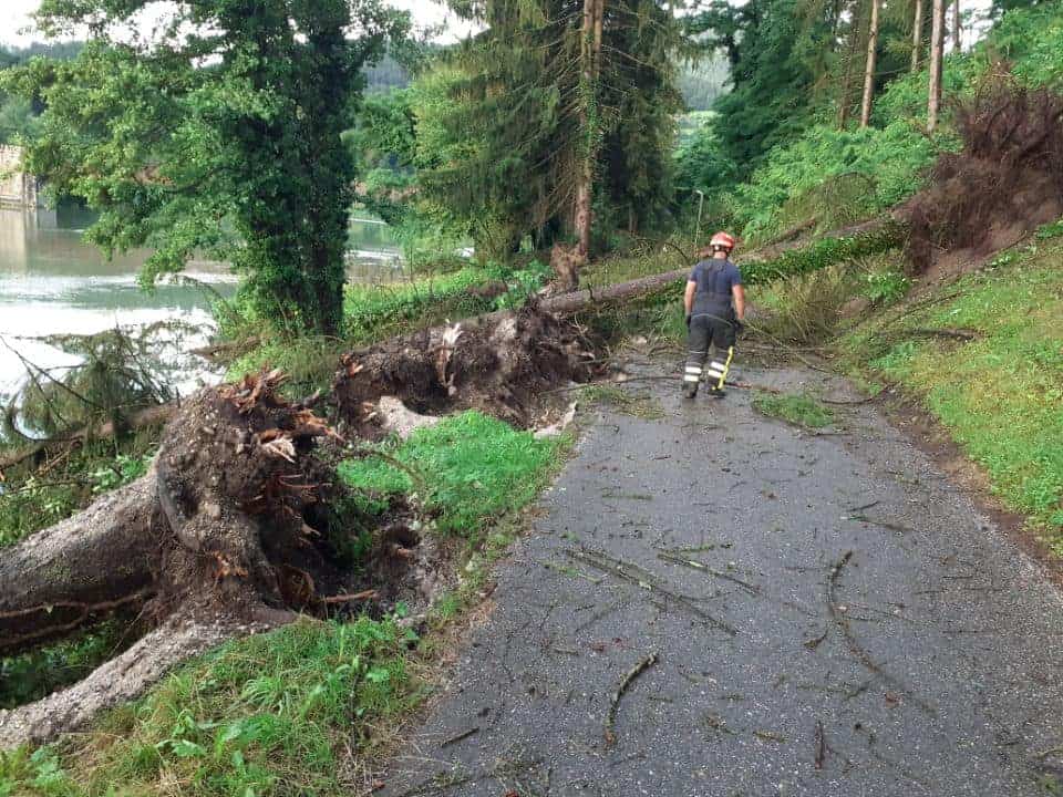 Močno neurje povzročilo veliko škode tudi v Dravogradu