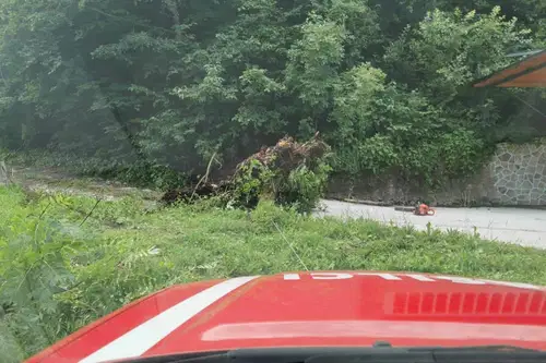 VIDEO in FOTO: Četrtkove nevihte s točo povzročile številne nevšečnosti na Koroškem
