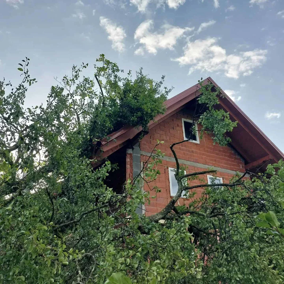 Gasilci zaradi neurja posredujejo tudi v Turiški vasi (FOTO)