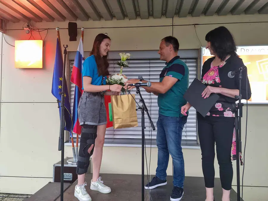 V Dravogradu je potekal sprejem Evropske prvakinje v košarki Ule Krenk (FOTO)