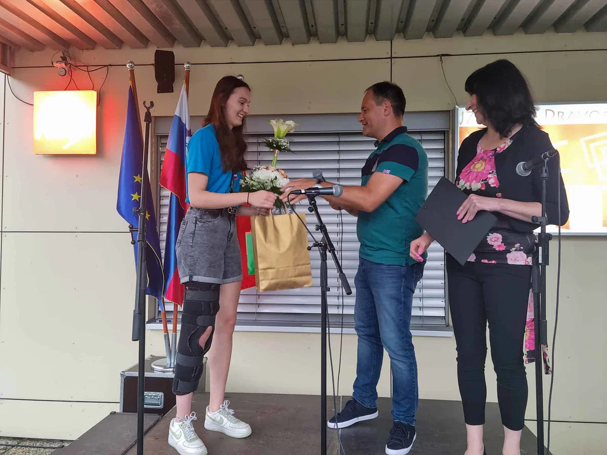 V Dravogradu je potekal sprejem Evropske prvakinje v košarki Ule Krenk (FOTO)