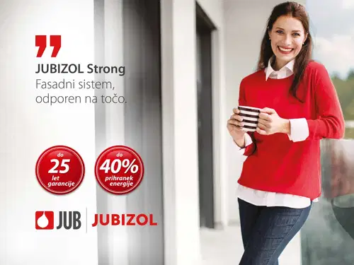 Izboljšajte kakovost in ugodje bivanja z JUBIZOL fasadnimi sistemi