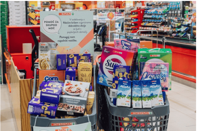 Podjetje Spar Slovenija je prizadetim v poplavah doniralo več kot 190.000 evrov