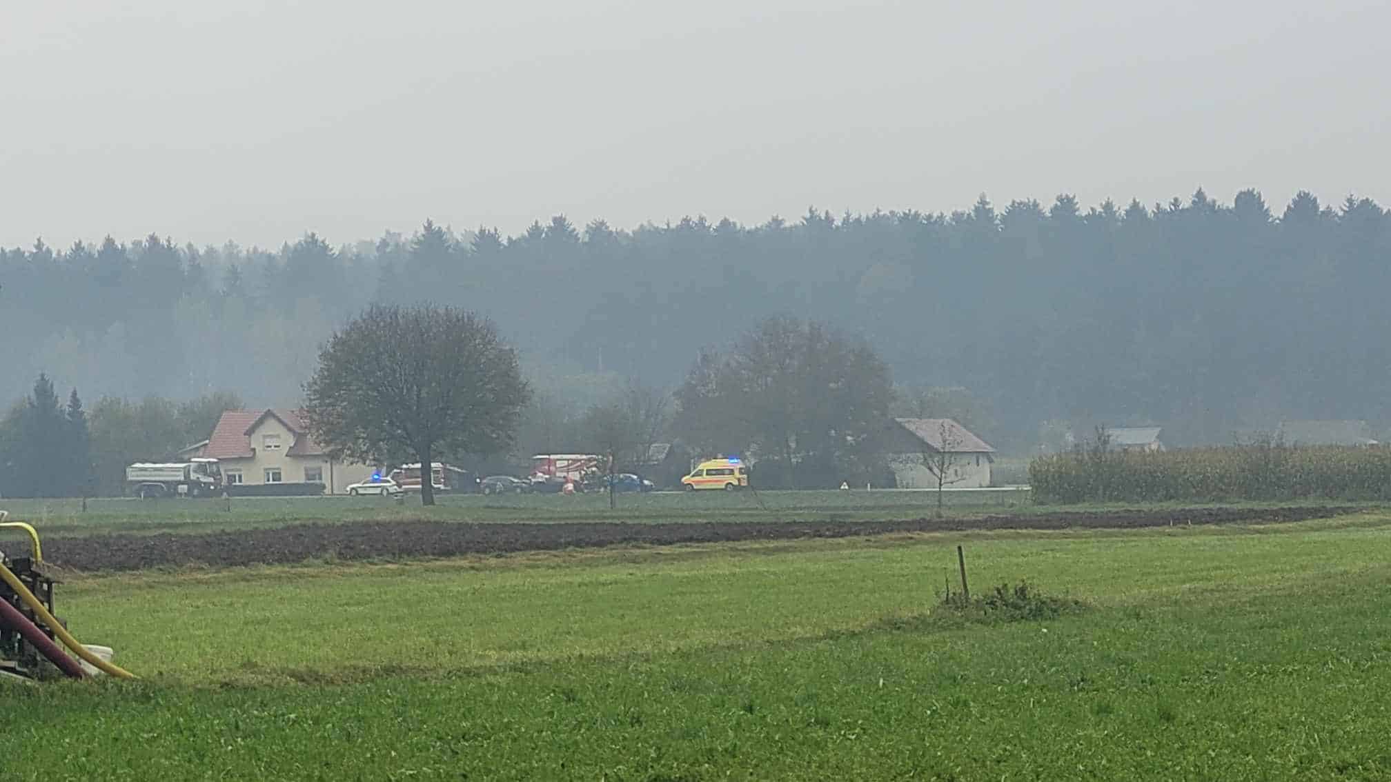 Pozor: Do prometne nesreče je prišlo v Šmartnem pri Slovenj Gradcu