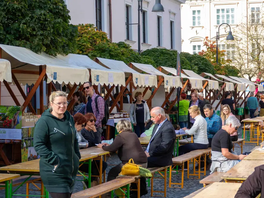 FOTO: Ekološki pridelki so danes zavzeli mestno jedro v Slovenj Gradcu