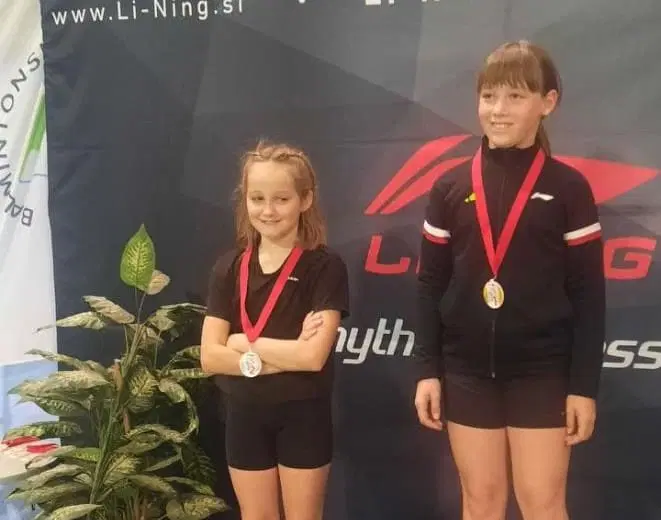 Urška in Boštjan do srebrnih odličij na turnirju v badmintonu