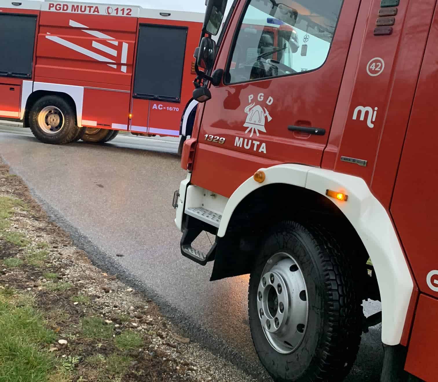 Na Muti zaradi požara v gozdu posredovali gasilci