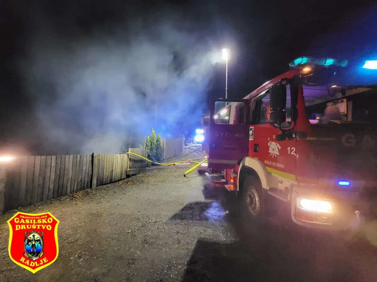 Podrobnosti požara v Radljah ob Dravi